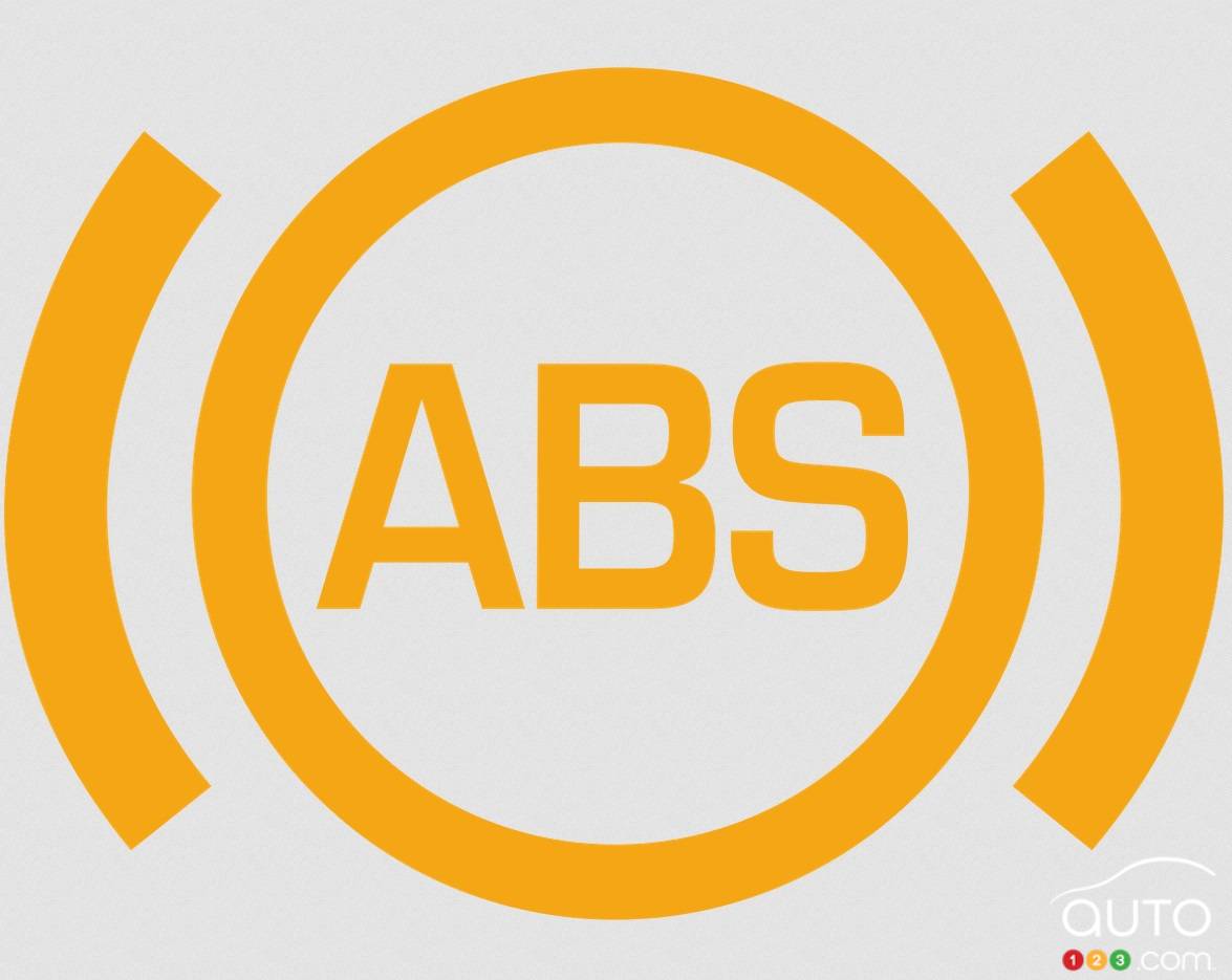 L'icone du système freins ABS